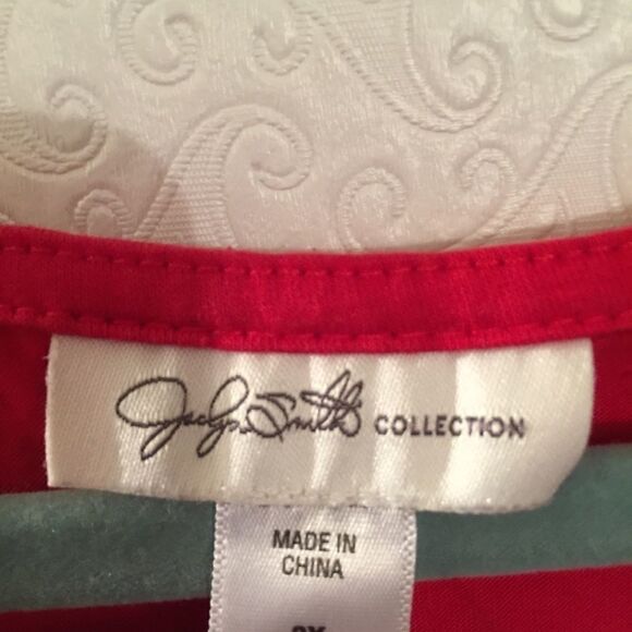 Jaclyn Smith Plus Size 3X Ruffle Front Tee Tank - Picture 4 of 6